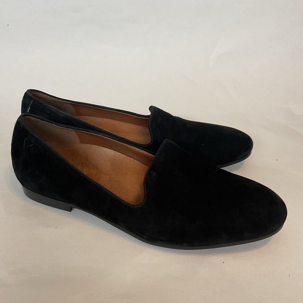 Vionic Willa II Black Suede Flat Slip-On Loafer Comfort Shoe Women's Size 8,5 - Picture 2 of 15